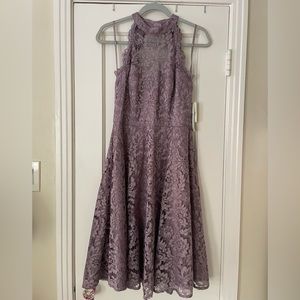 Eliza J Purple Lace Dress